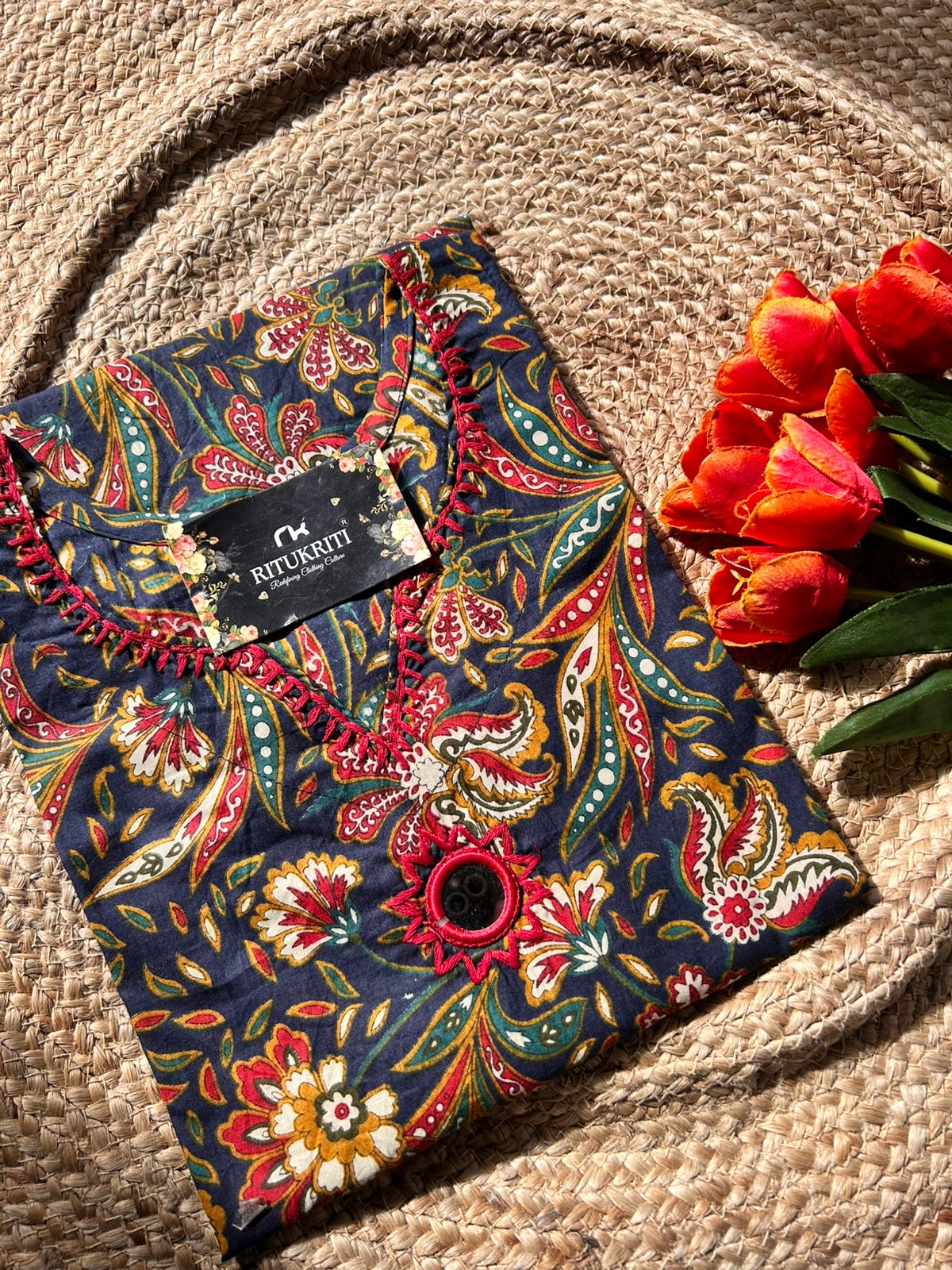 MIRRORWORK LONG KURTI