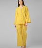 Lemon Sorbet: Schiffli Embroidered Cotton Co-ord Set with Scalloped Cut-work