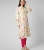 FLORAL PEAR WORK KURTI