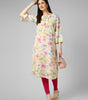 FLORAL PEAR WORK KURTI