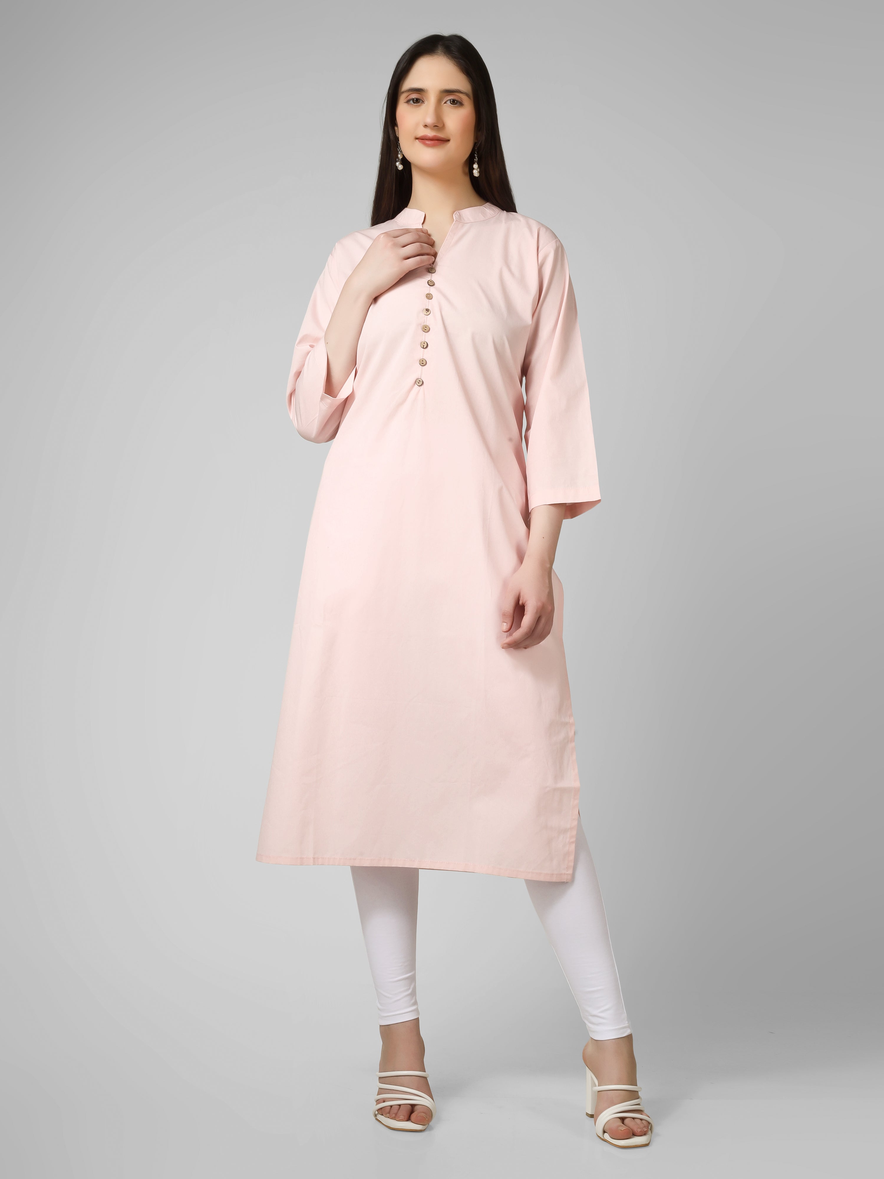 Blush Classic Straight Kurti