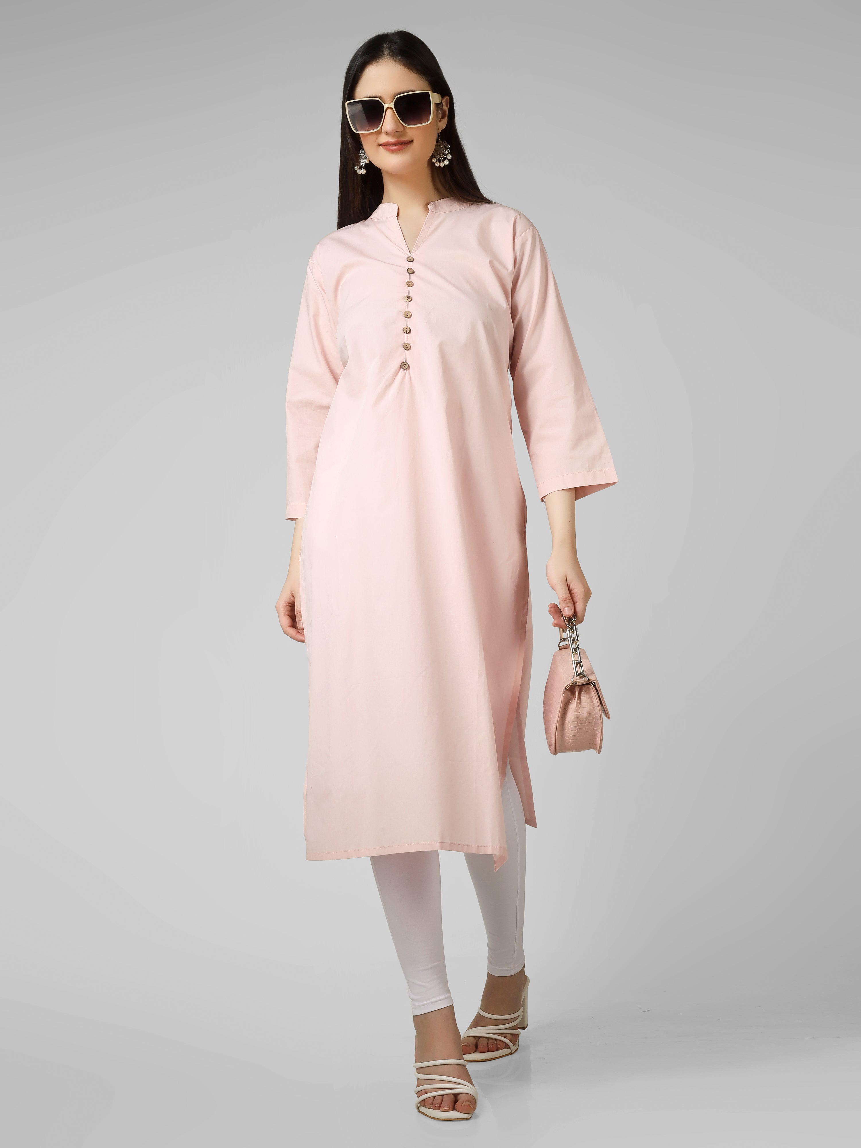 Blush Classic Straight Kurti