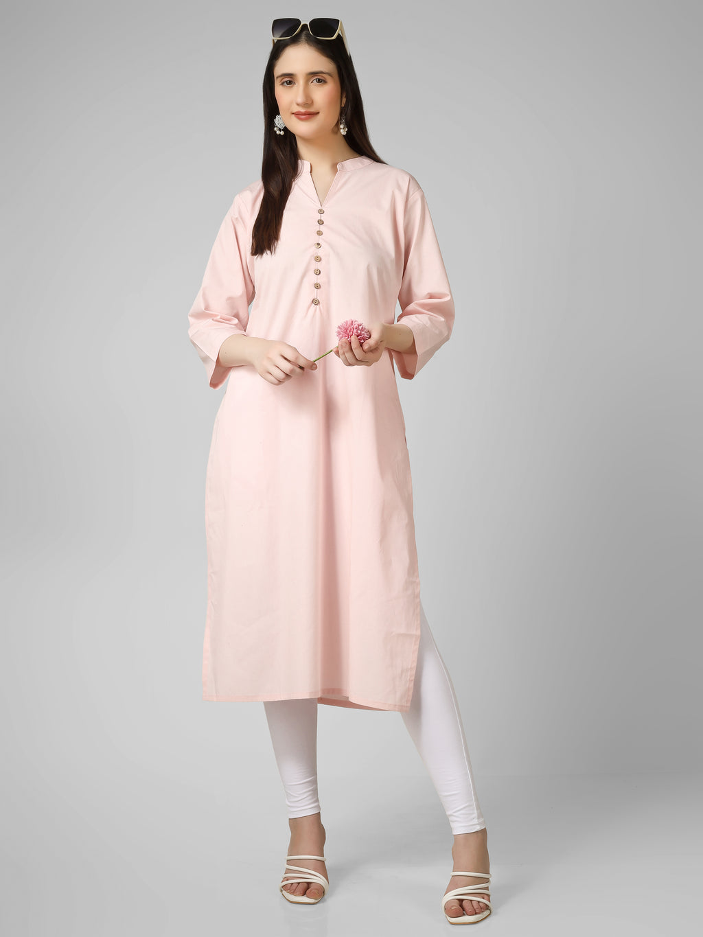 Blush Classic Straight Kurti