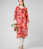 Vivid Radiance: Abstract Multi-Color Printed Kurti with Gota Patti Trim