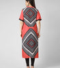 Coral Chevron Elegance Kurti