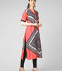 Coral Chevron Elegance Kurti