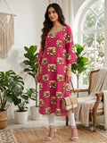 Crystal work long kurtis