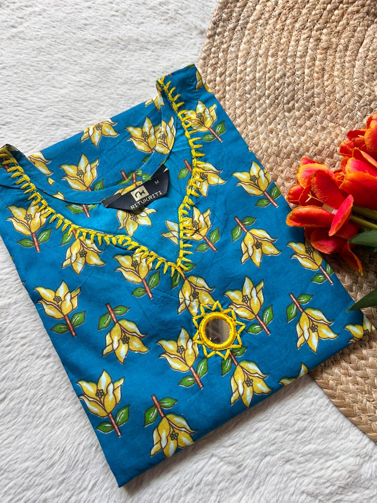 MIRRORWORK LONG KURTI