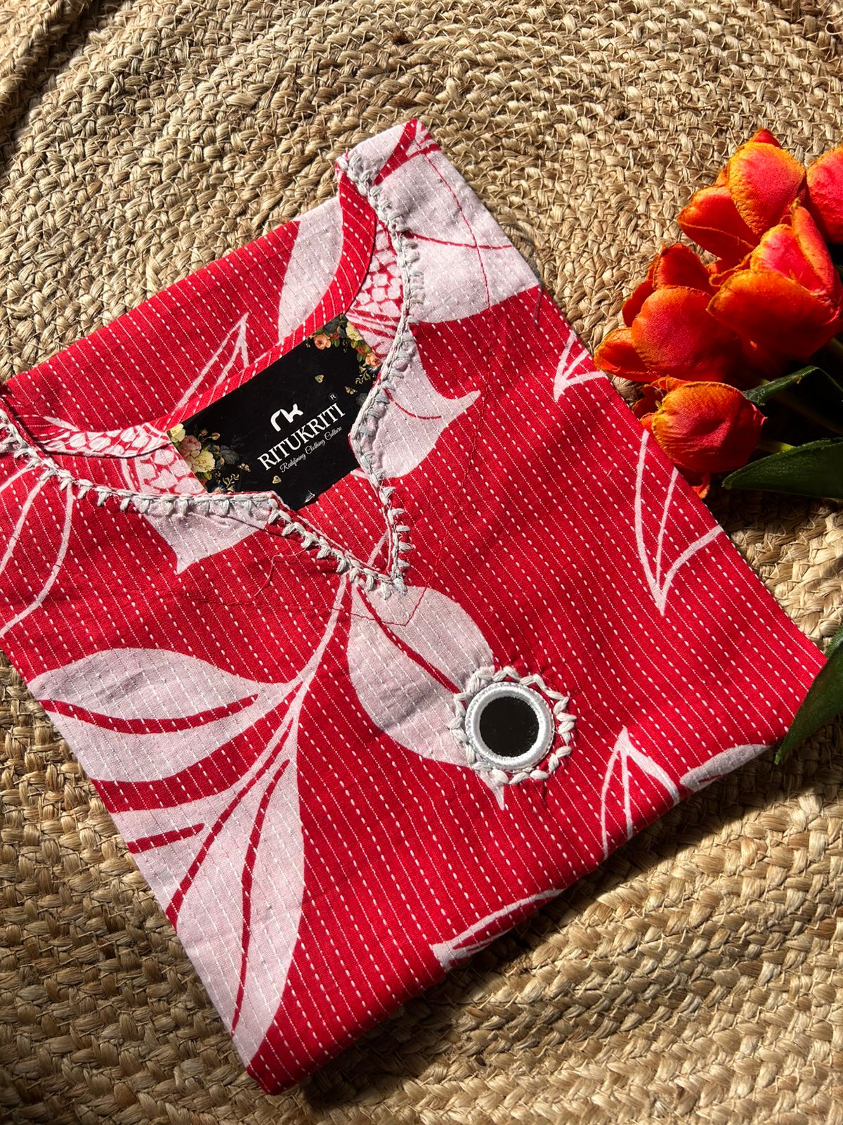 MIRRORWORK LONG KURTI