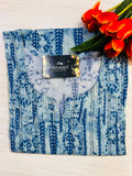 Thread work long kurtis