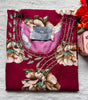 Crystal hand work long kurtis