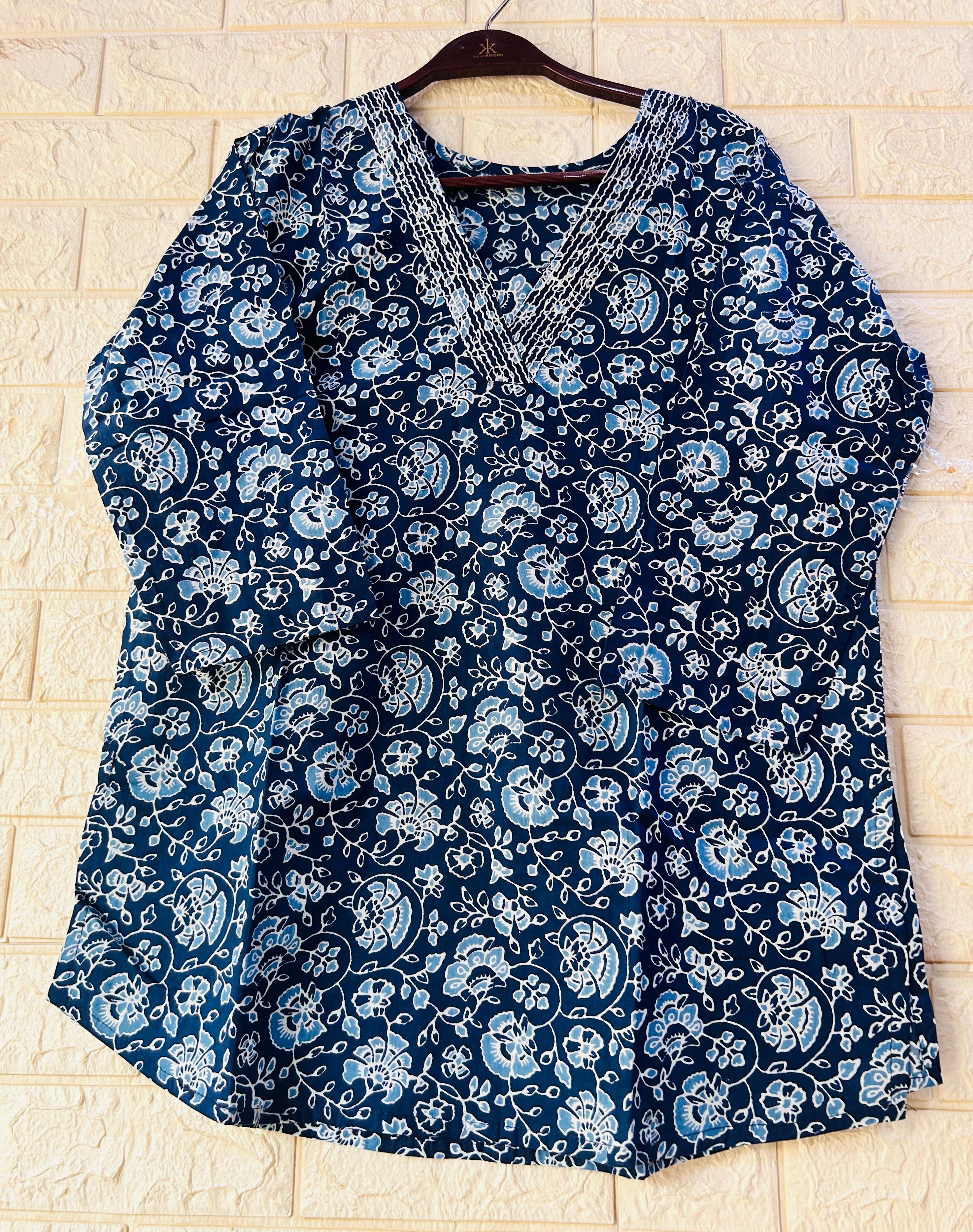 V NECK SHORT KURTIS