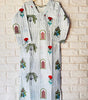 V NECK LONG KURTI