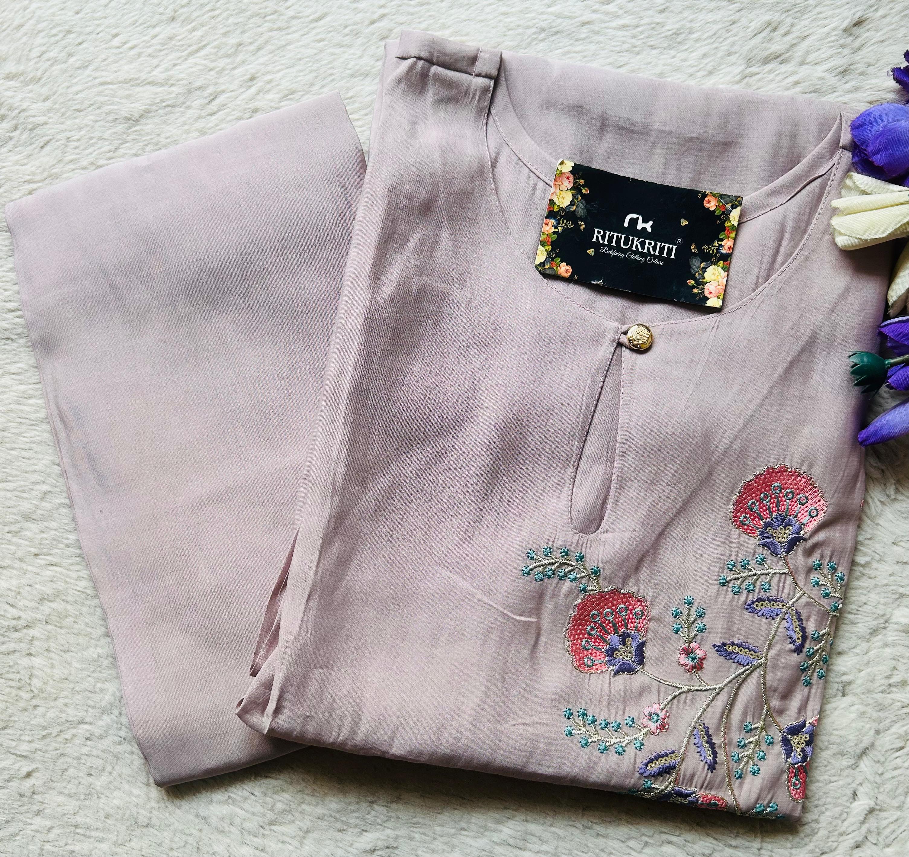 EMBROIDERY WORK CO-ORD SET