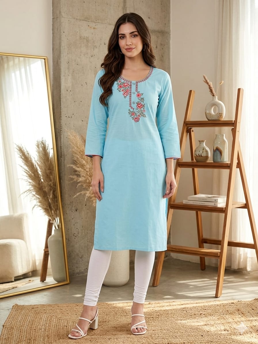 EMBROIDERY WORK KURTI