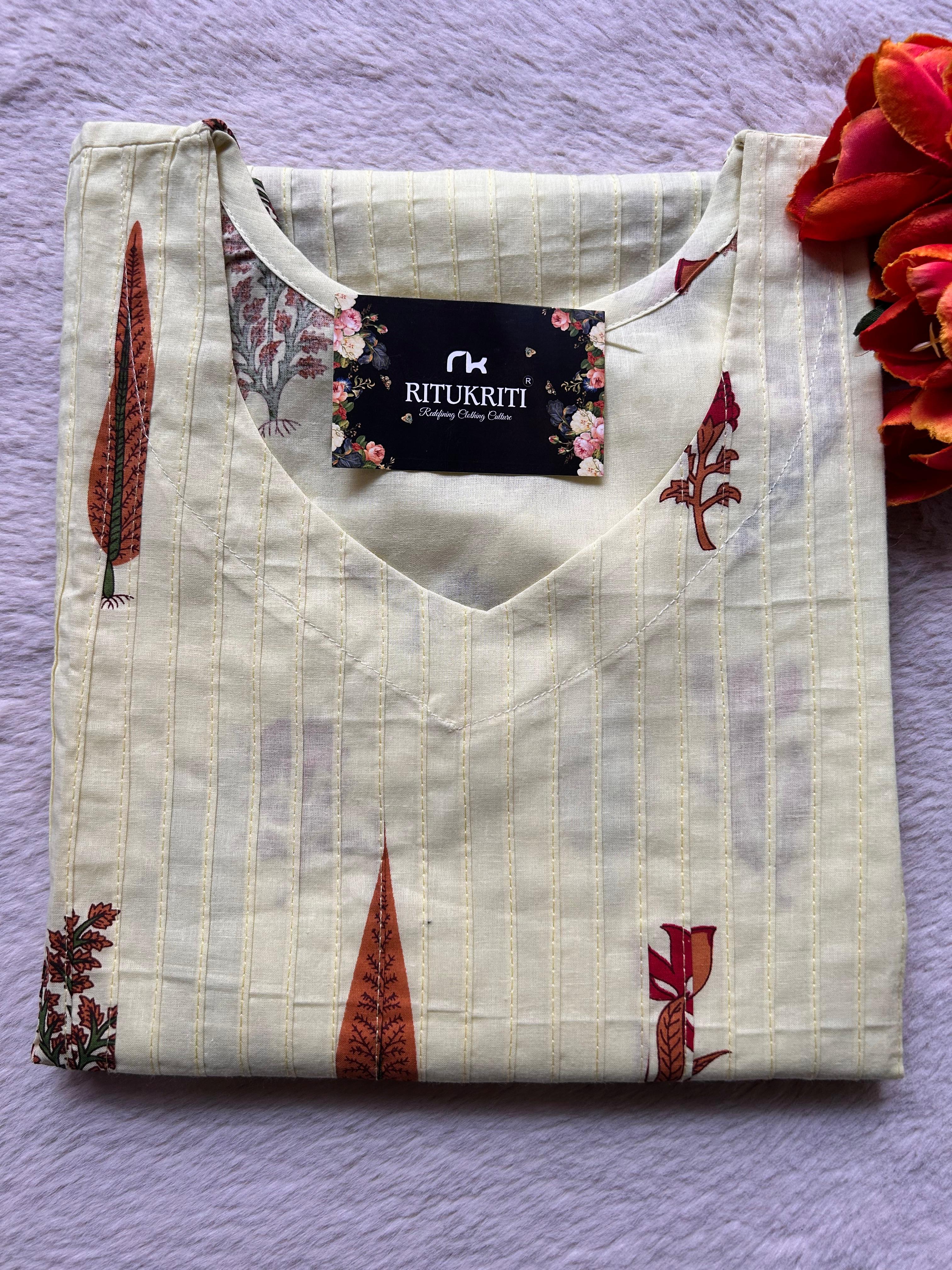 PLEATED LONG KURTI
