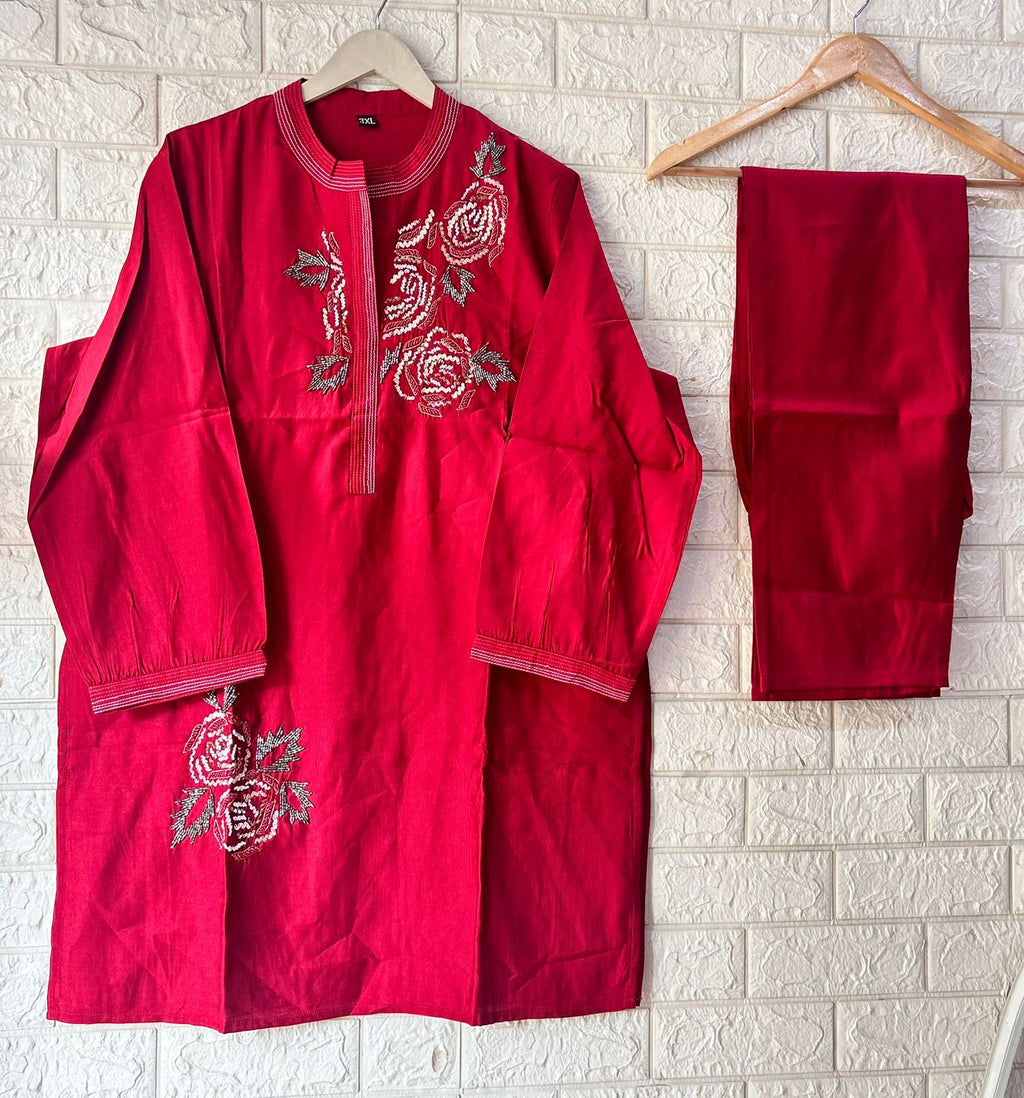 EMBROIDERY WORK CO-ORD SET