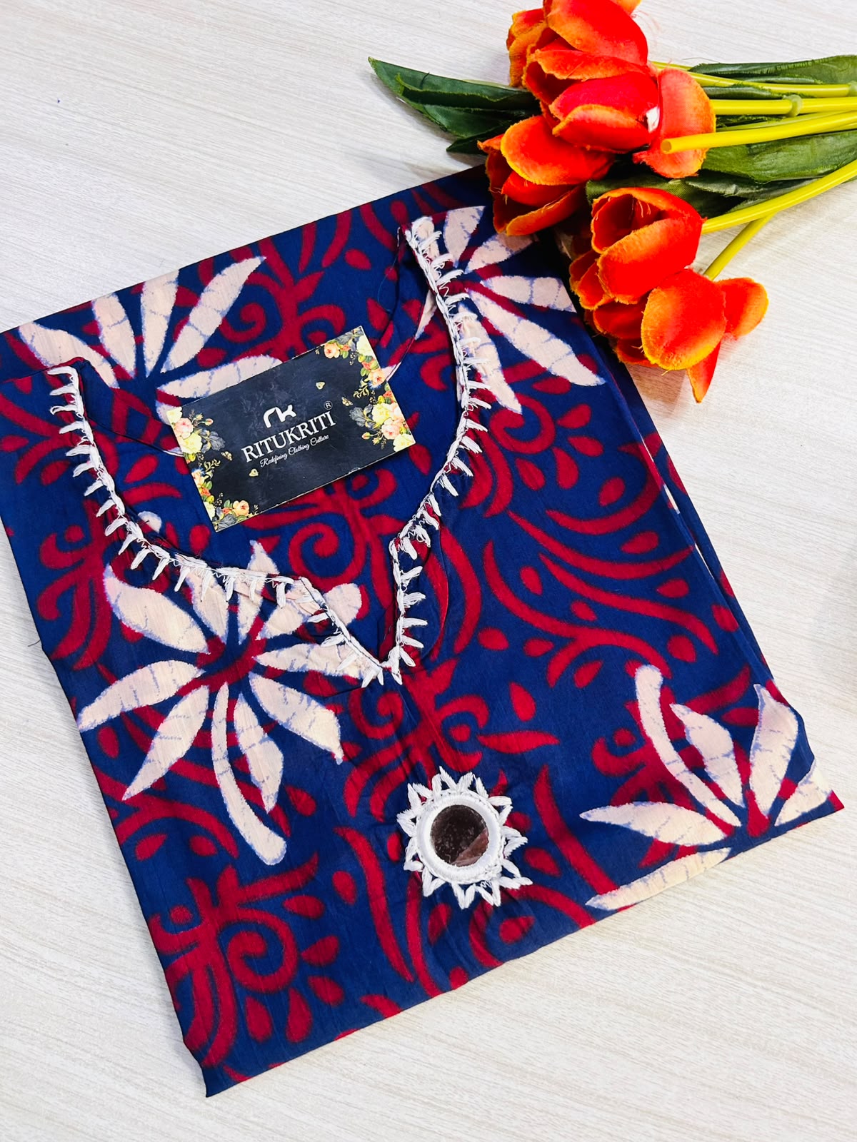 MIRRORWORK LONG KURTI