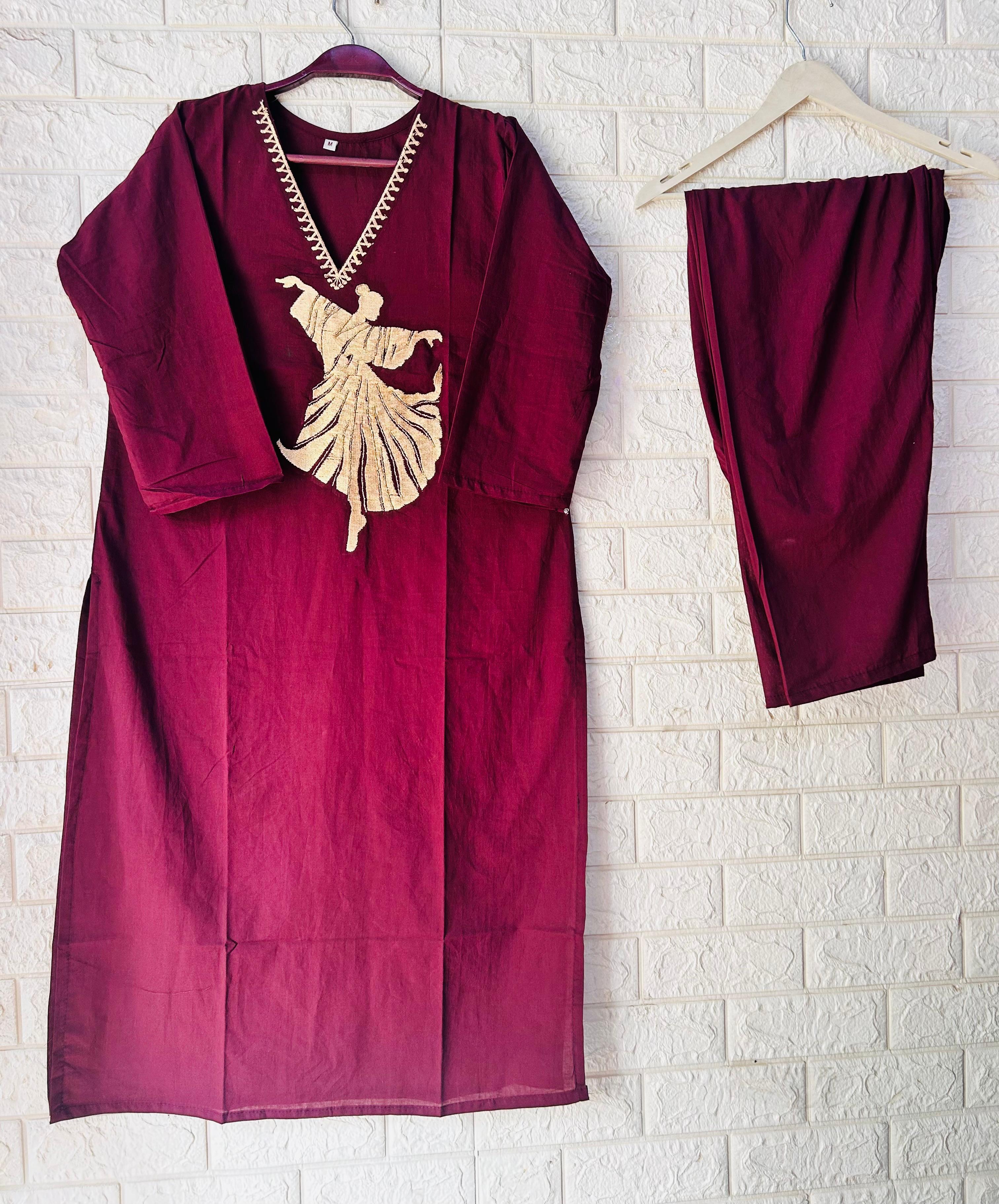 Crystal doll work 2 piece set