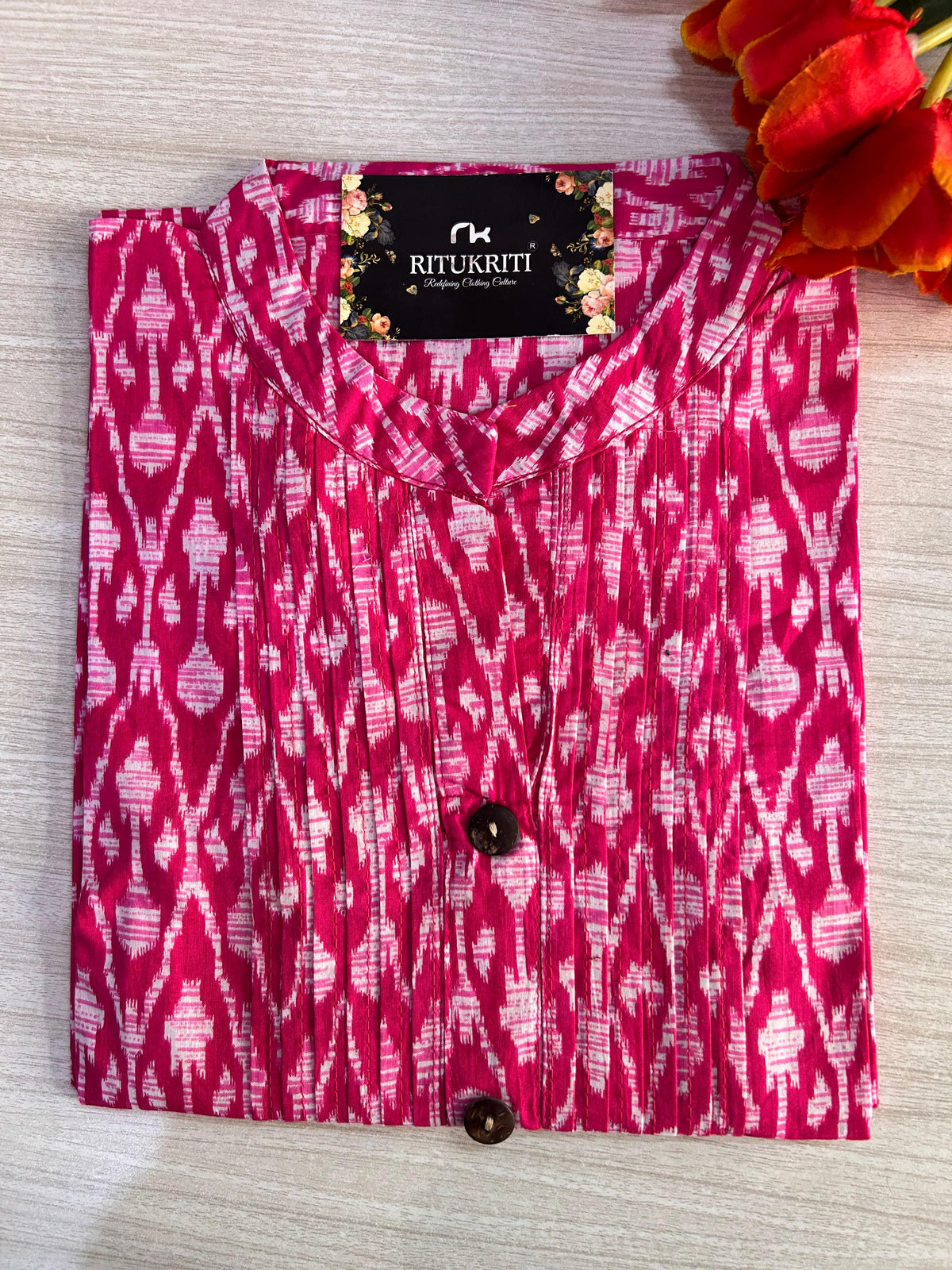 Coral long kurti