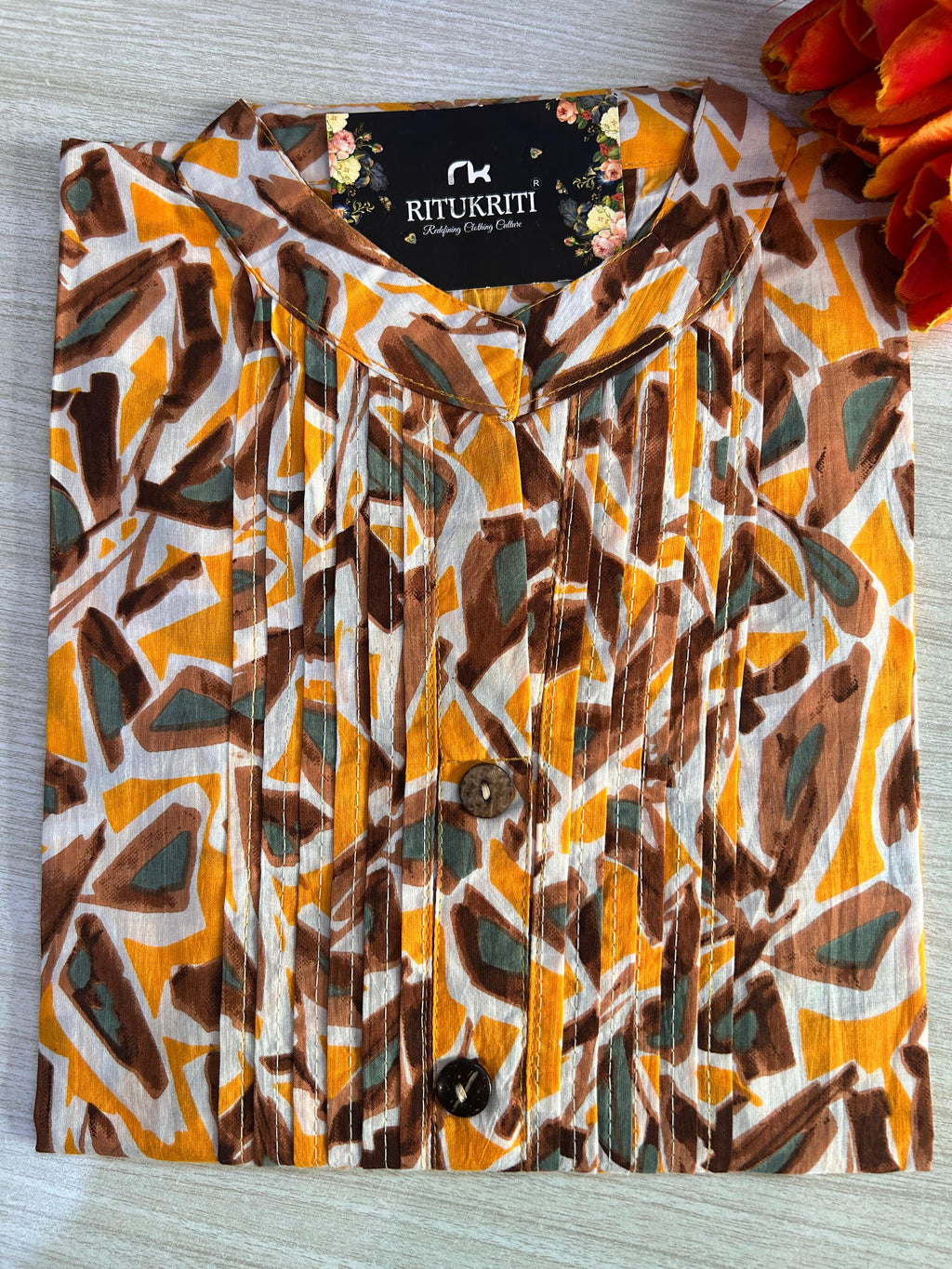Coral long kurti
