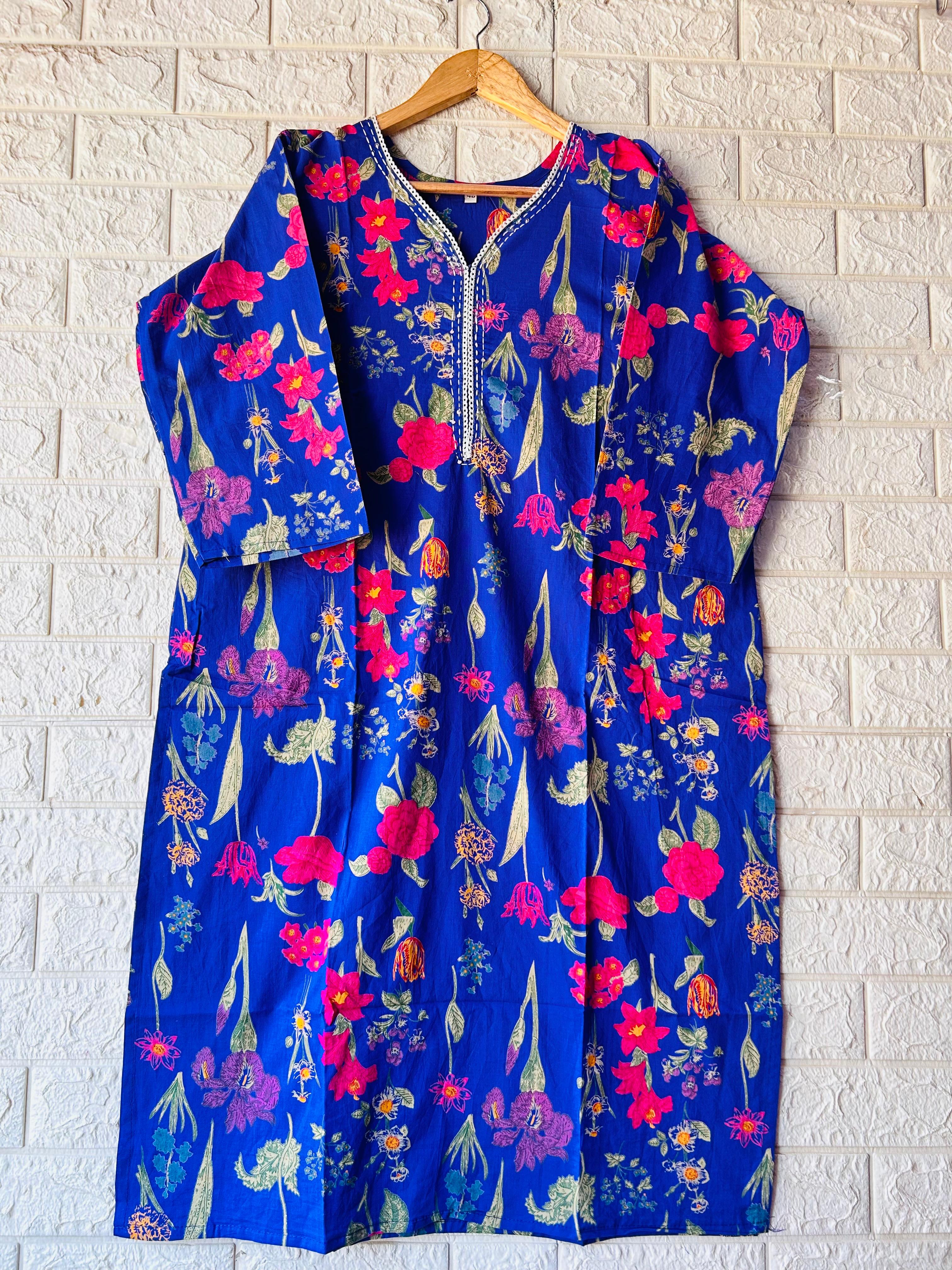 V NECK LONG KURTI