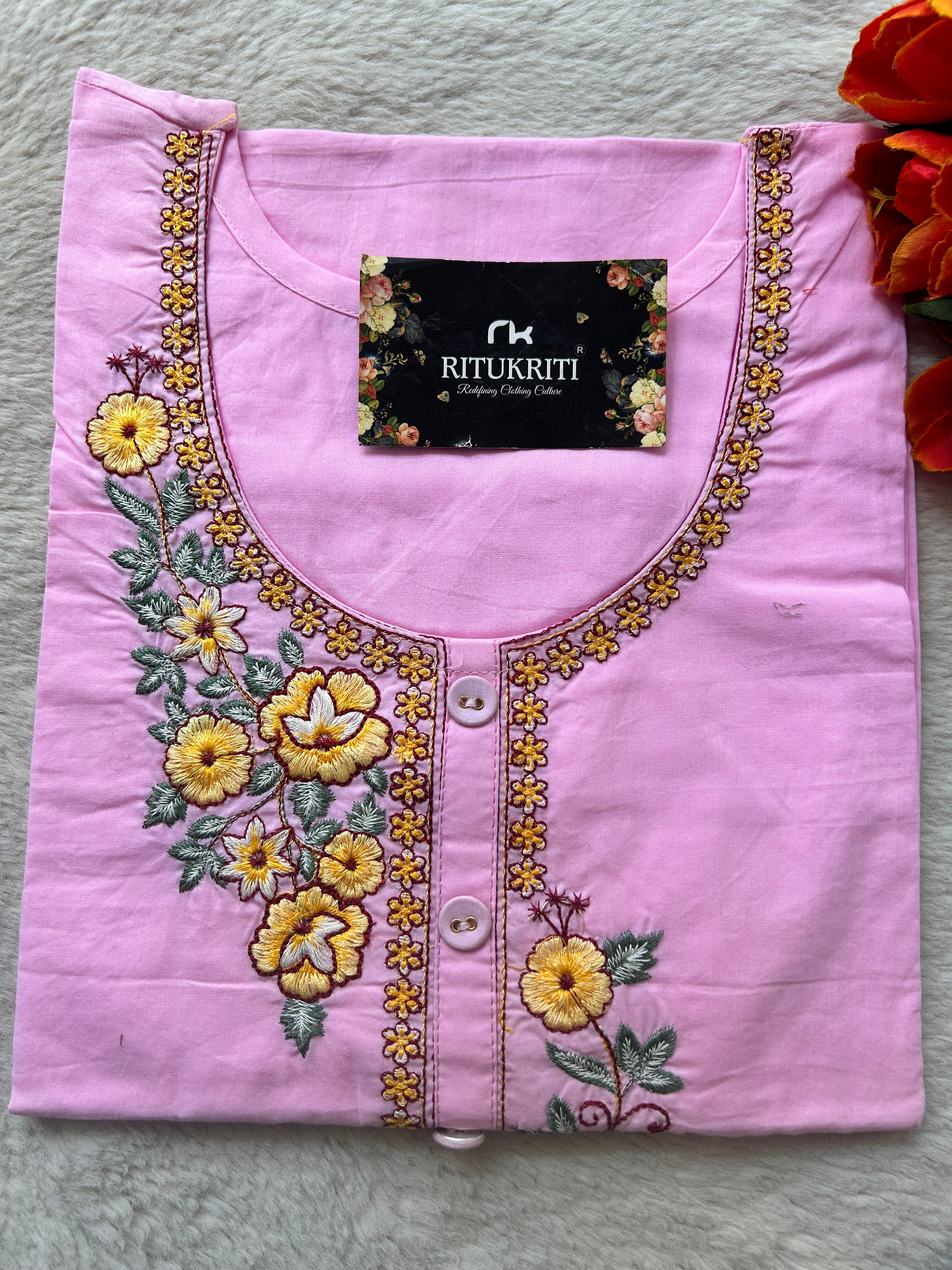 EMBROIDERY WORK KURTI
