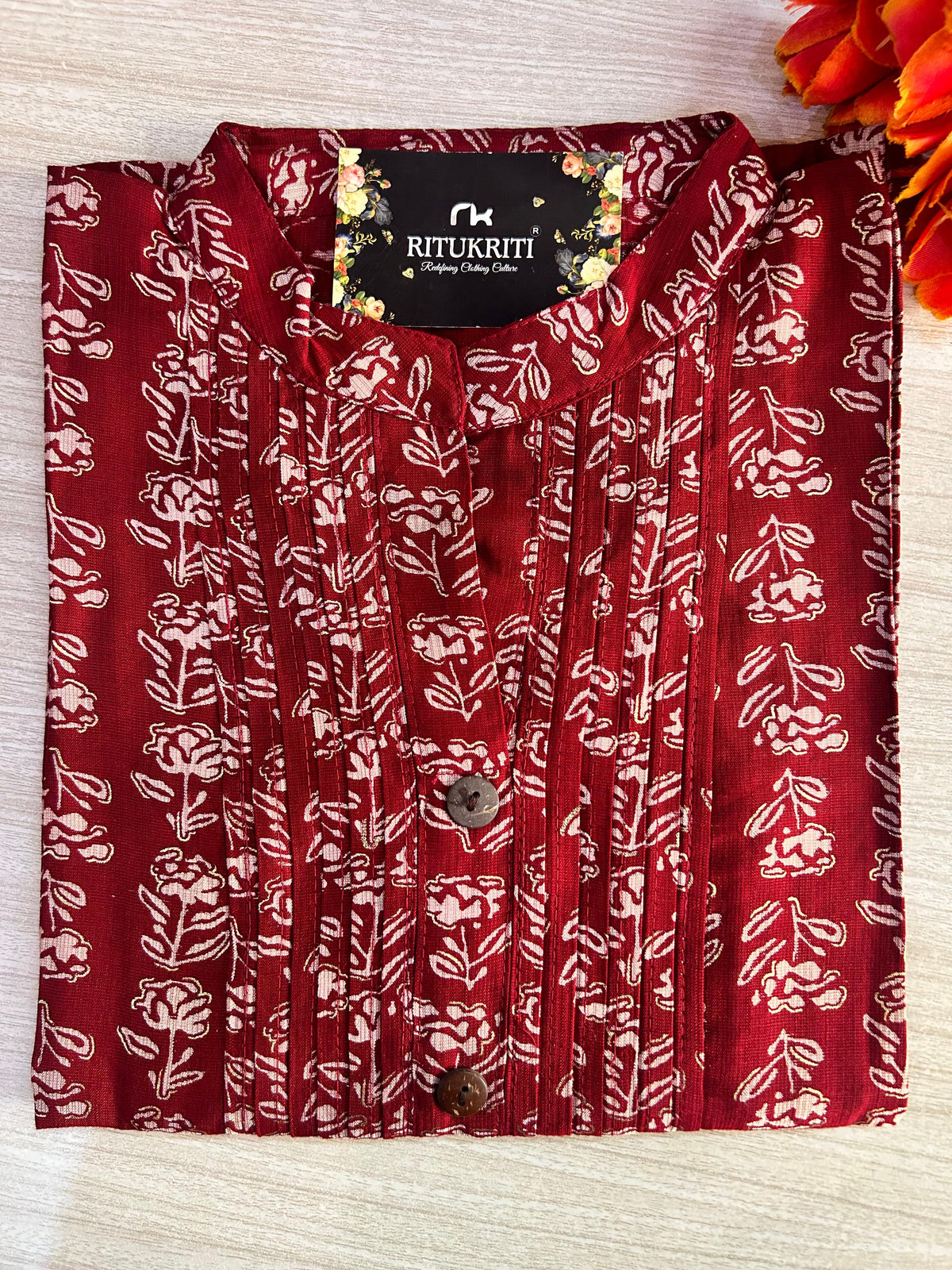 Coral long kurti