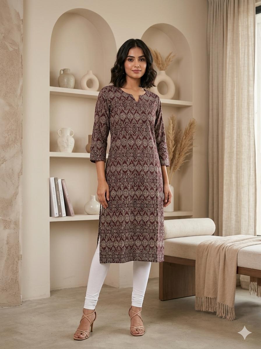 PLEATED LONG KURTI