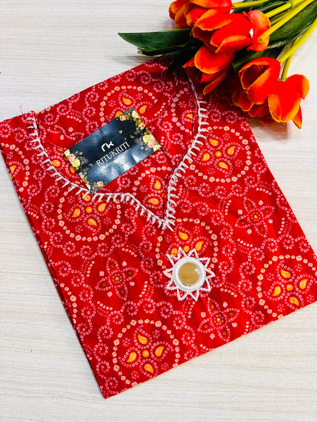 MIRRORWORK LONG KURTI