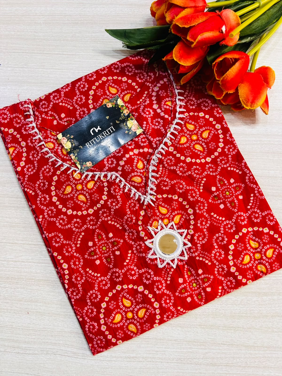 MIRRORWORK LONG KURTI