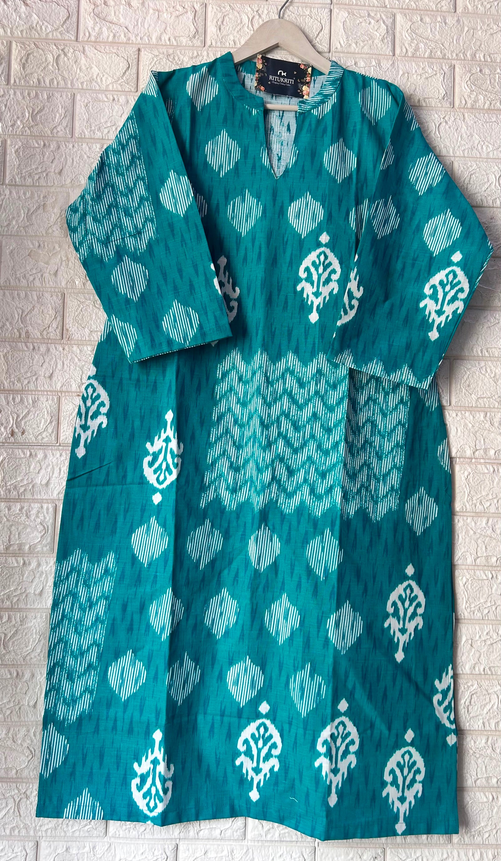 V NECK LONG KURTI