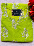 V NECK LONG KURTI