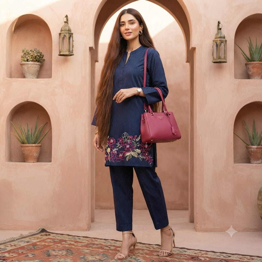 EMBROIDERY WORK CO-ORD SET