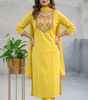 EMBROIDERY WORK KURTI  SET