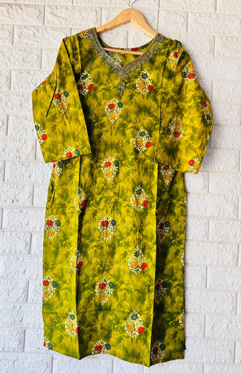 EMBROIDERY WORK  LONG KURTI