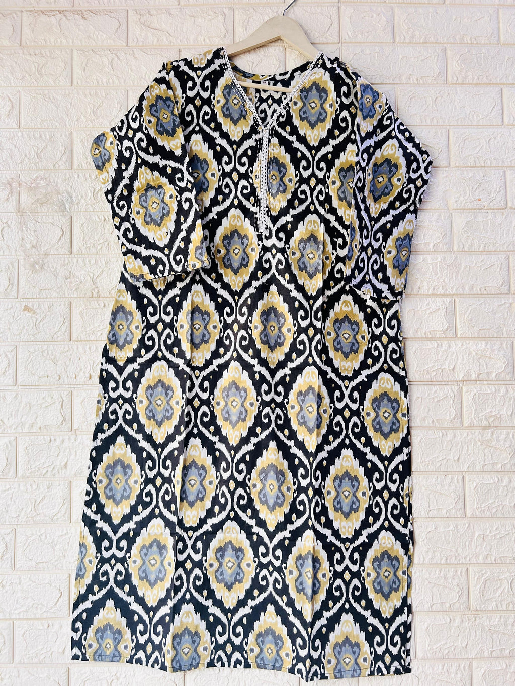 V NECK LONG KURTI