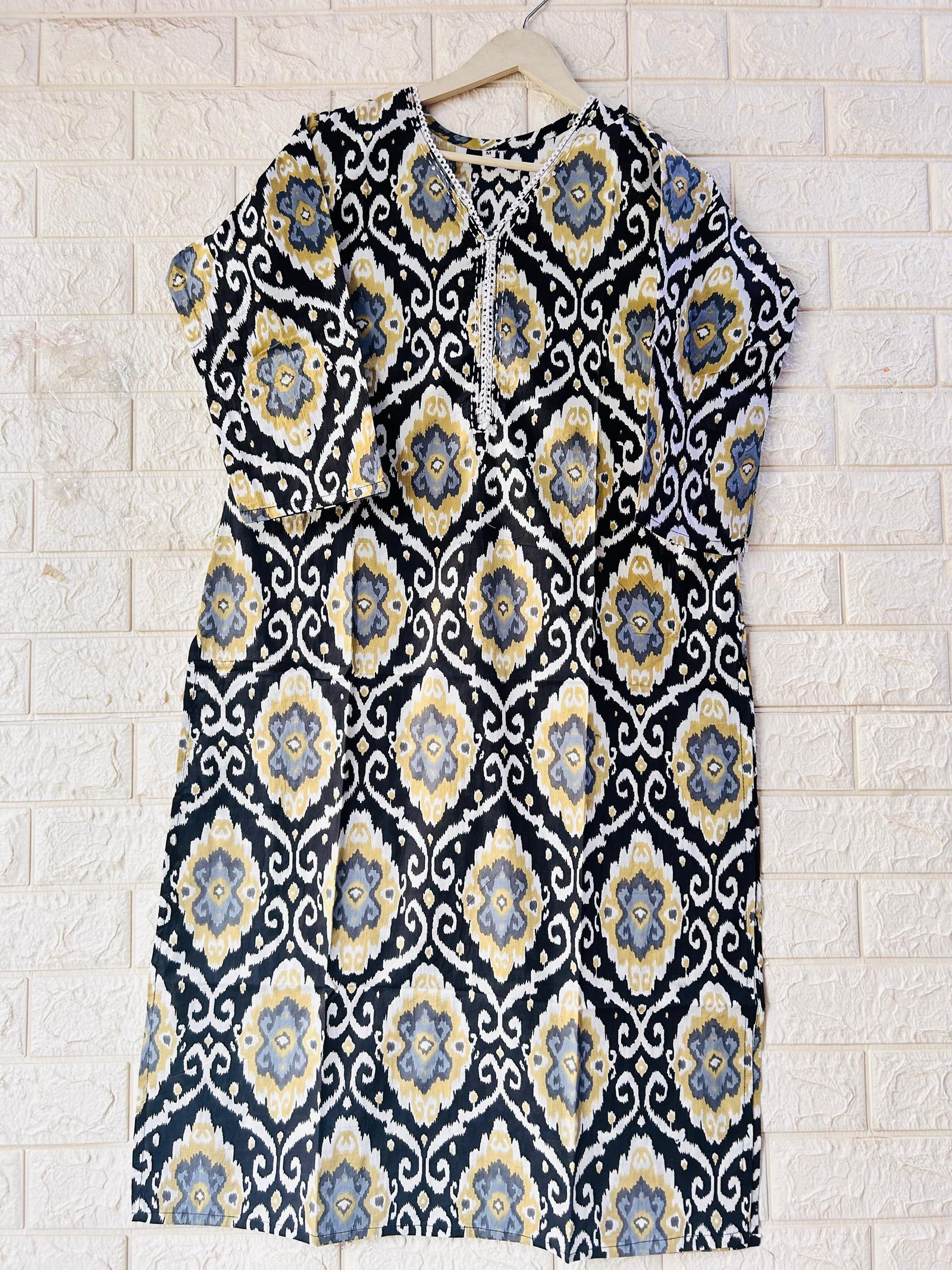 V NECK LONG KURTI