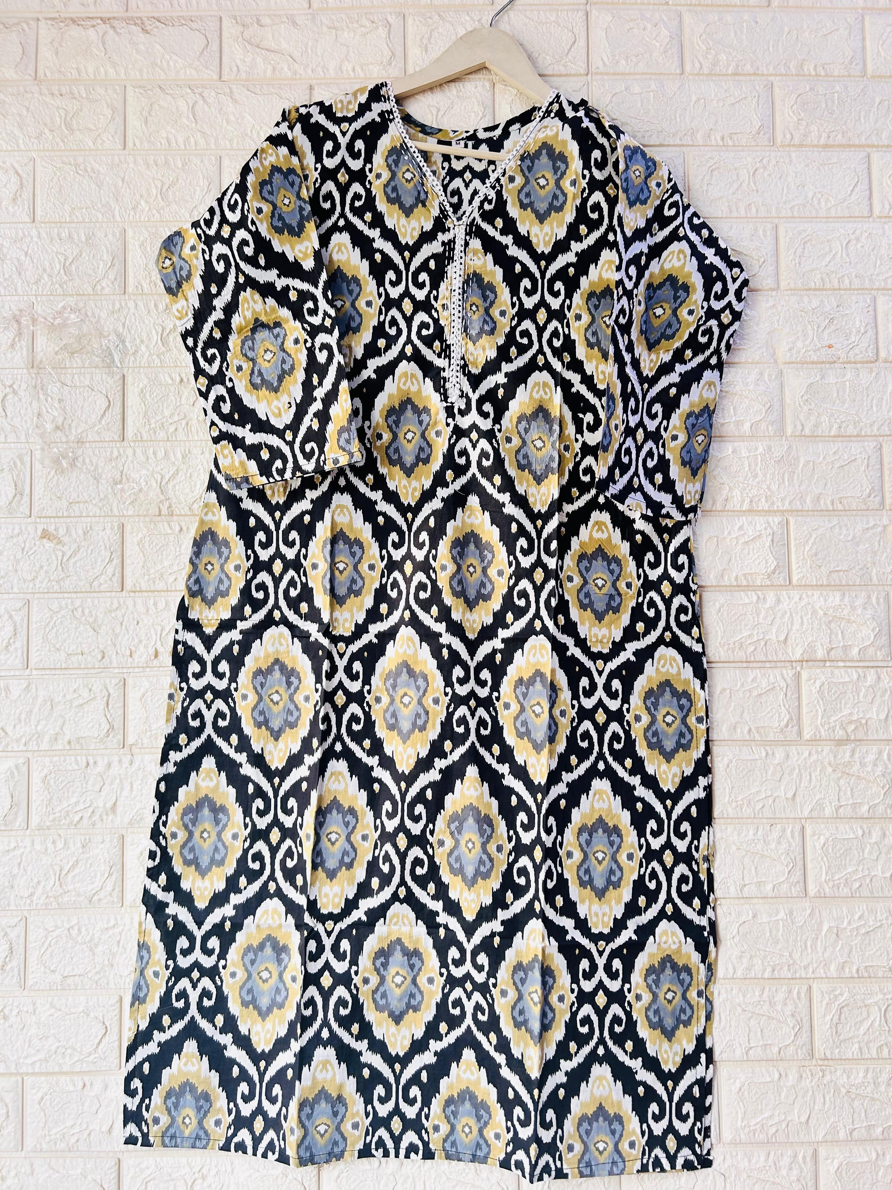 V NECK LONG KURTI