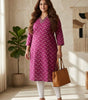 V NECK LONG KURTI