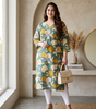 V NECK LONG KURTI
