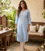 V NECK LONG KURTI