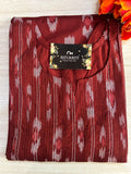 Thread work long kurtis