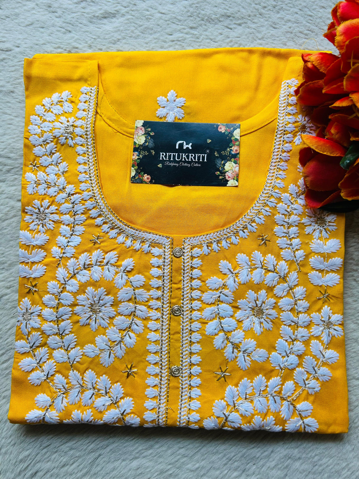 LUCKNAVI DESIGN LONG KURTI