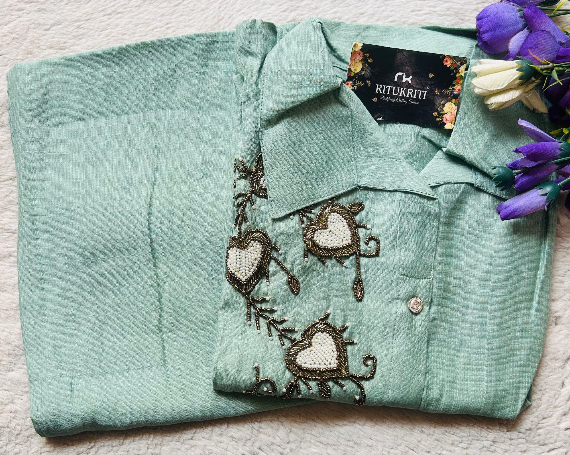 EMBROIDERY WORK CO-ORD SET