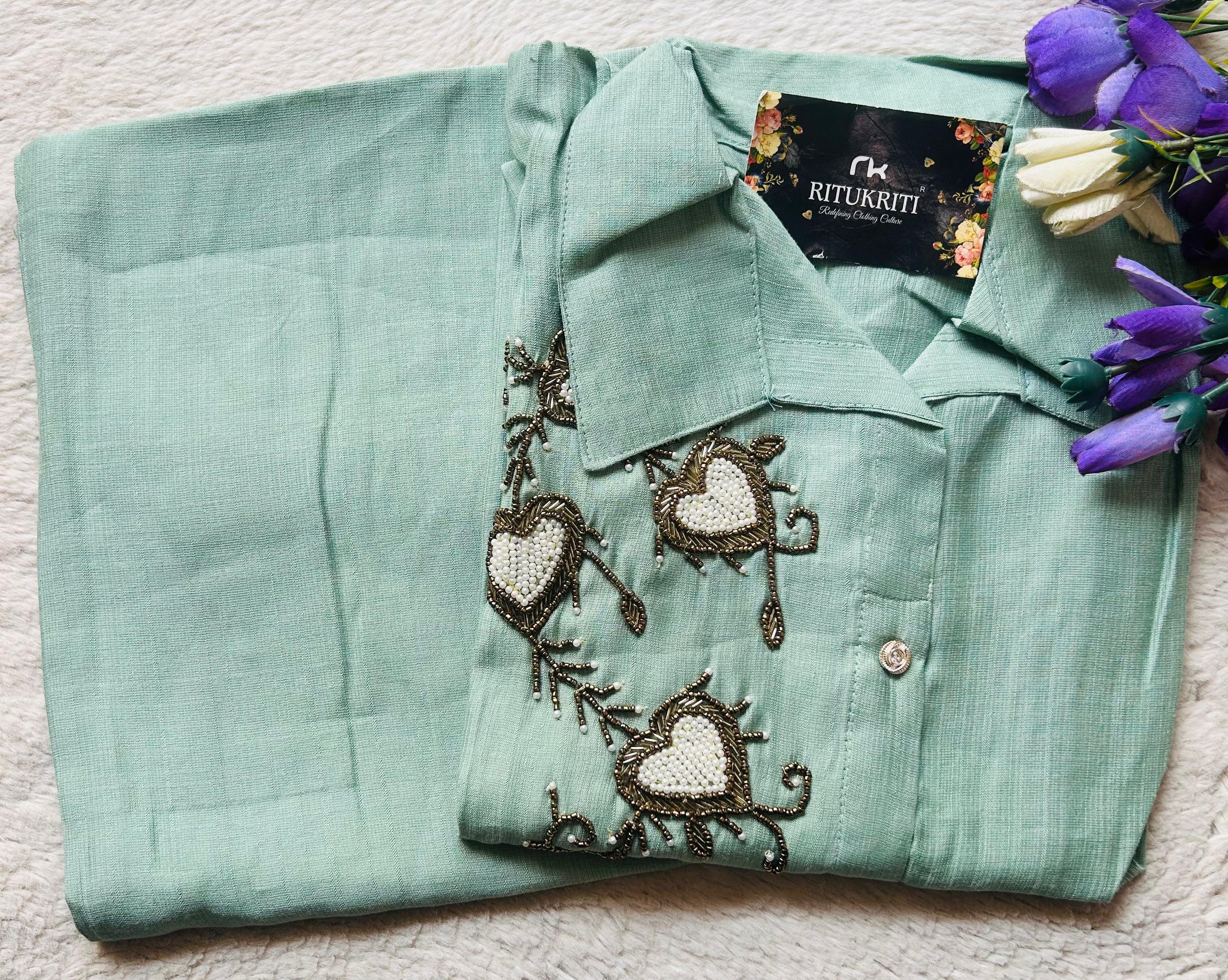 EMBROIDERY WORK CO-ORD SET