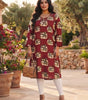 Crystal hand work long kurtis