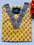 V NECK LONG KURTI