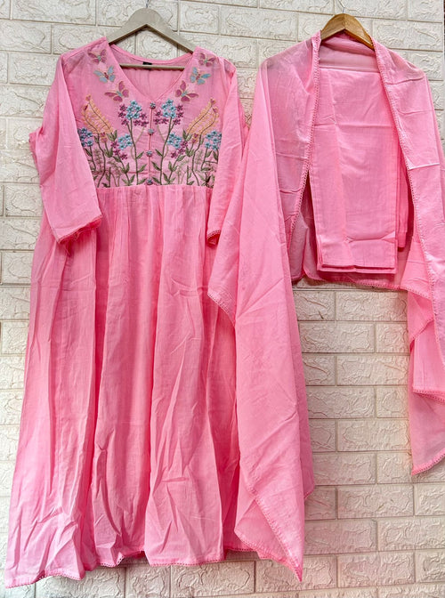 MUL MUL COTTON FROCK STYLE