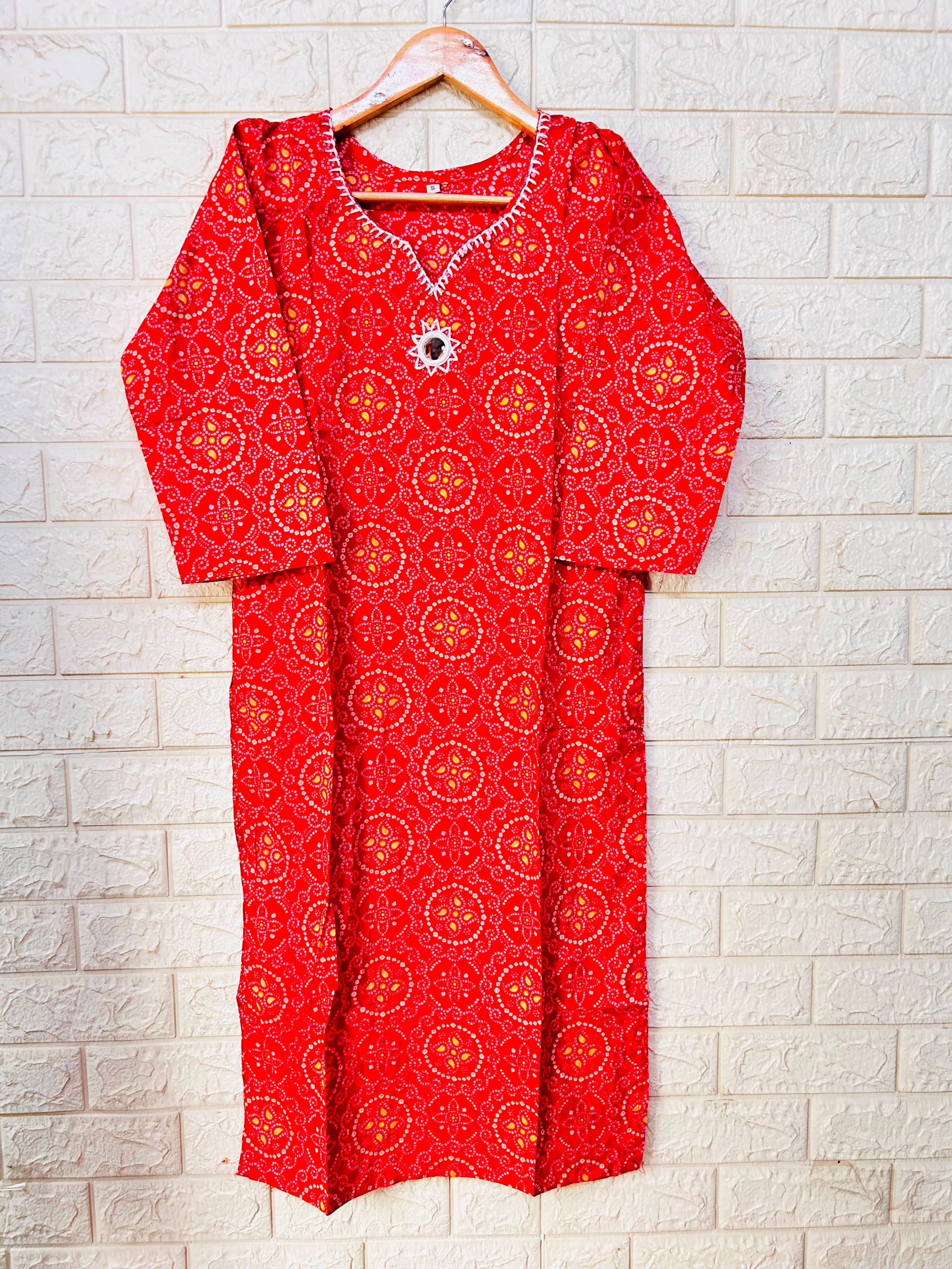MIRRORWORK LONG KURTI